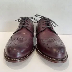 JOSEPH ABBOUD Mens Size 10 Wingtip Oxford Shoes Cherry Brown Leather 40G4R00003 Joseph Abboud | Shoes | Joseph Abboud Mens Size Wingtip  main image 4